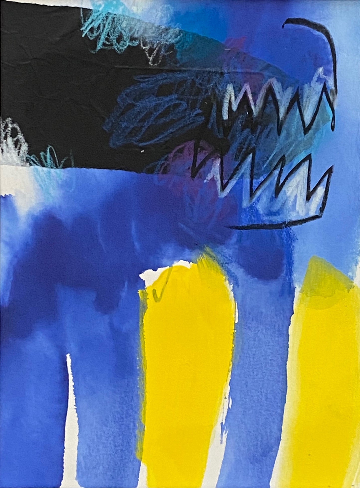 WEISSE WOLKE 2 (Mixed-Media)