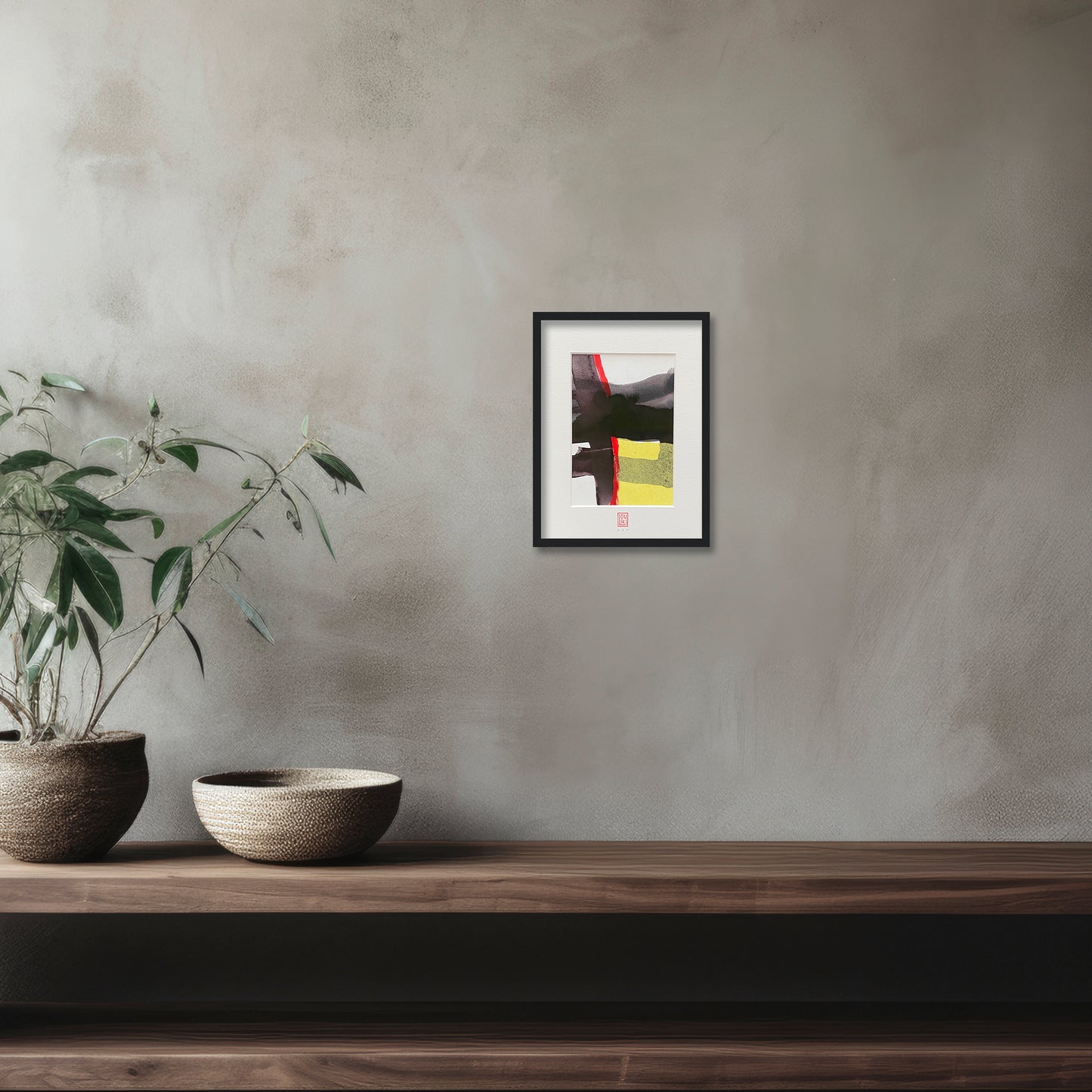 SCHWARZ-GELB-ROT 1 (Mixed-Media)