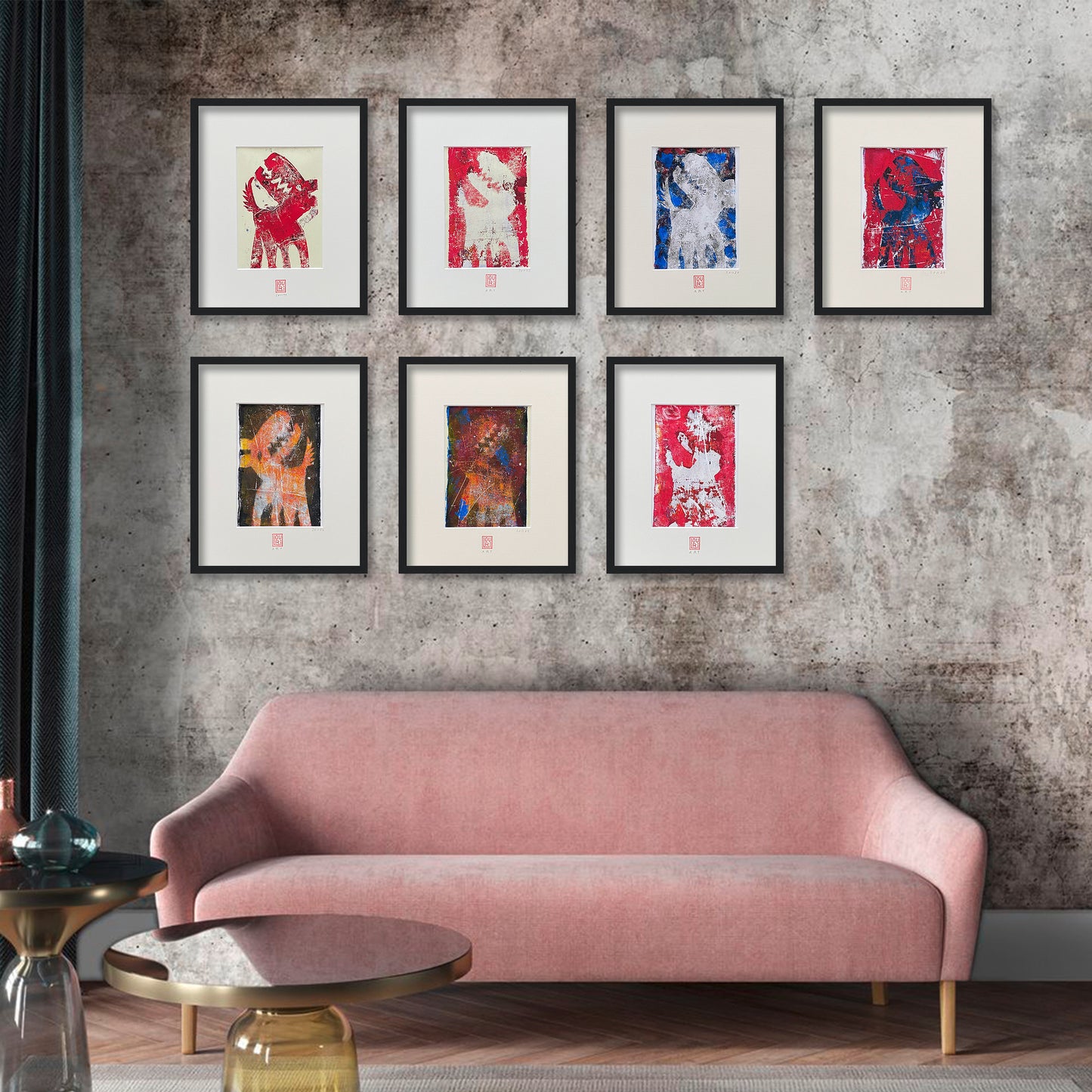 DER HÖLLENHUND 1 (Monotypie)